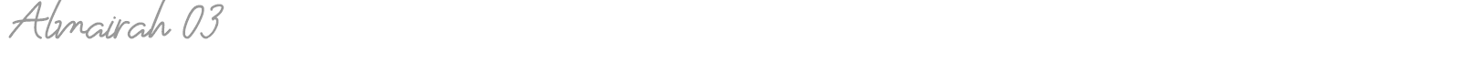 Almairah font preview